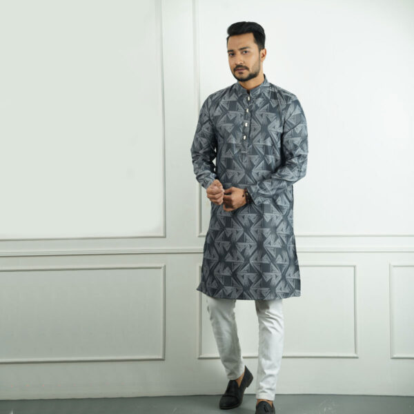 Grey Panjabi Jacquard Fabrics